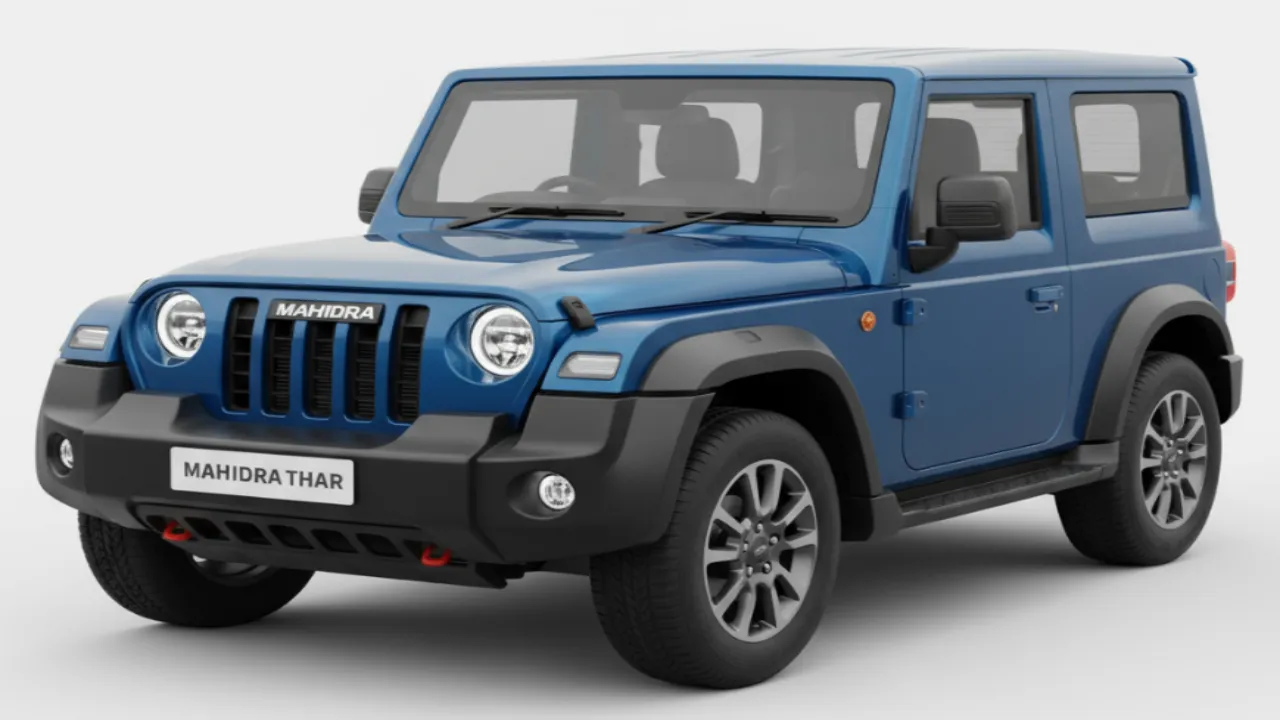 Mahindra Thar 3-Door Facelift की पहली झलक: नया डिजाइन और नई स्क्रीन, बाजार में क्या होगी कीमत?